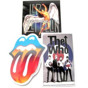 Classic Rock Stickers Rolling Stones Led Zeppelin The Who